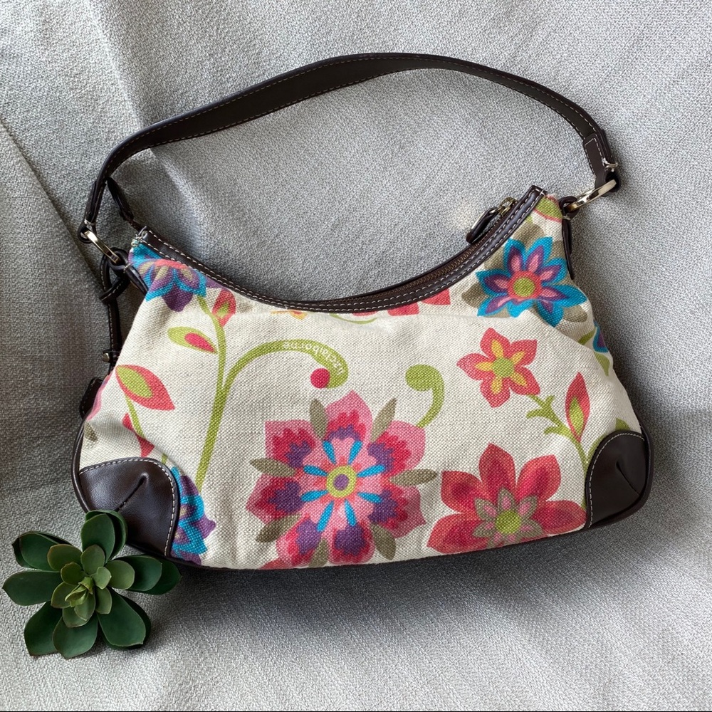 Liz Claiborne Floral Canvas Bag